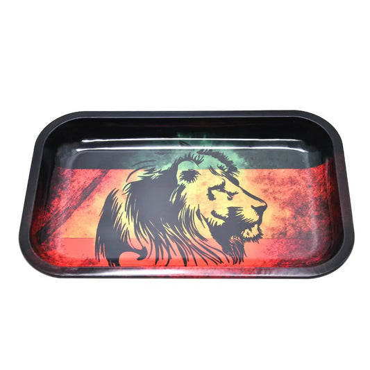 Rasta Lion Theme Rolling Tray